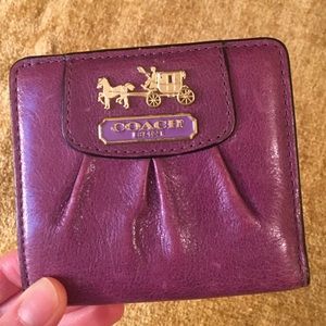 Coach small leather wallet